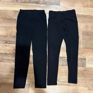 Black Kids Leggings-Size 12